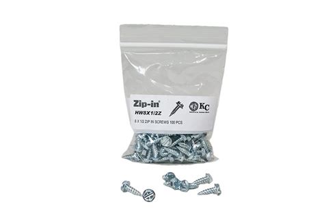 self tapping zip screws